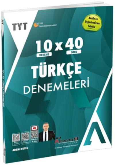 TYT Türkçe 10 x 40 Branş Denemeleri Alternatif Yayınları Panda Fotokopi & Baskı Merkezi