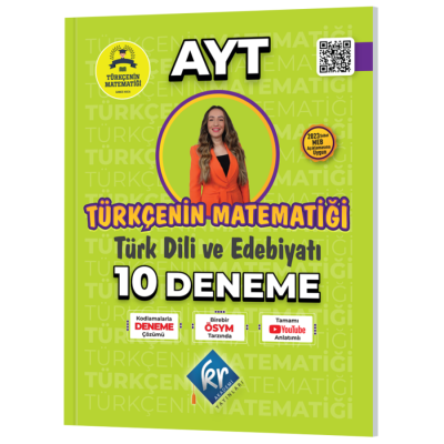 Gamze Hoca Türkçenin Matematiği AYT Türk Dili ve Edebiyatı 10 Deneme KR Akademi Panda Fotokopi & Baskı Merkezi