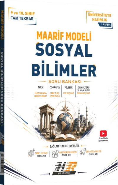 TYT Sosyal Bilimler Maarif Modeli Soru Bankası Hız ve Renk Yayınları Panda Fotokopi & Baskı Merkezi