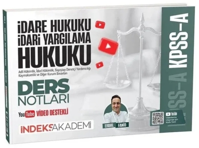 KPSS A Grubu İdare ve İdari Yargılama Hukuku Video Ders Notları Erdal Fanid İndeks Akademi Yayıncılık