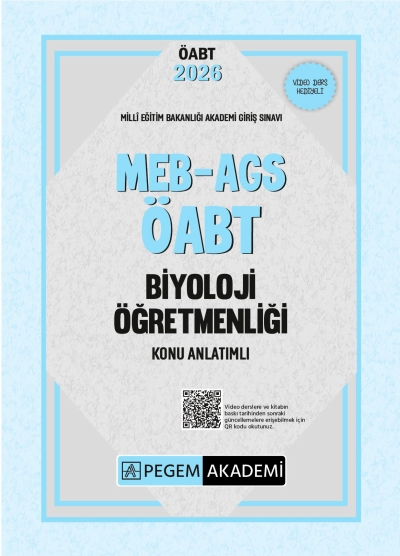 2026 MEB AGS ÖABT Biyoloji Öğretmenliği Konu Anlatımlı Pegem Yayınları Panda Fotokopi & Baskı Merkezi