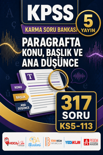 Paragrafta Konu, Başlık ve Ana Düşünce 5 Yayın 317 Soru