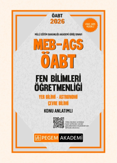 MEB AGS ÖABT Fen Bilimleri Öğretmenliği Konu Anlatımlı YER BİLİMİ - ASTRONOMİ- ÇEVRE BİLİMİ Pegem Akademi