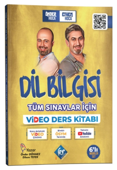 Önder Hoca & Ethem Hoca Tüm Sınavlar İçin Dil Bilgisi Video Ders Kitabı KR Akademi Yayınları Panda Fotokopi & Baskı Merkezi