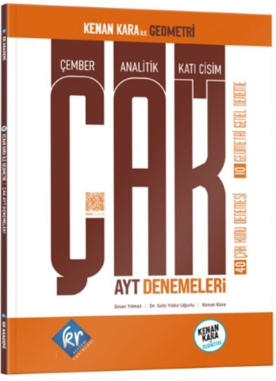 Kenan Kara İle ÇAK AYT Denemeleri KR Akademi Yayınları Panda Fotokopi & Baskı Merkezi