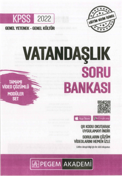 VATANDAŞLIK SORU BANKASI MODÜLER SET Panda Fotokopi & Baskı Merkezi