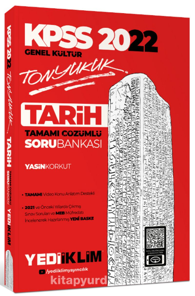 2022 KPSS Genel Kültür Tonyukuk Tarih Tamamı Çözümlü Soru Bankası