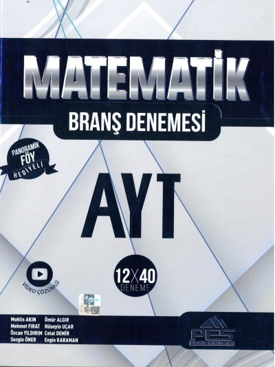 AYT Matematik 12x40 Denemeleri Panda Fotokopi & Baskı Merkezi