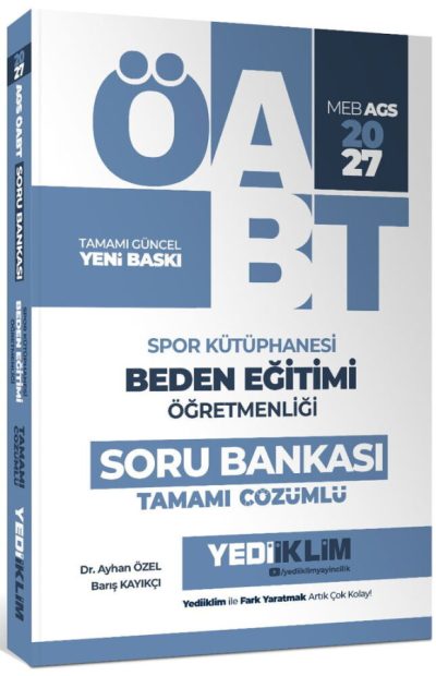 2027 ÖABT MEB-AGS Beden Eğitimi Öğretmenliği Spor Kütüphanesi Soru Bankası Çözümlü Yediiklim Yayınları