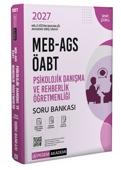 2027 ÖABT MEB-AGS Psikolojik Danışma ve Rehberlik Soru Bankası Çözümlü Pegem Akademi Yayınları Panda Fotokopi & Baskı Merkezi