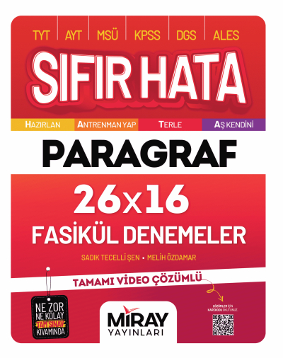 Sıfır Hata Paragraf 16 Deneme Miray Yayınları Panda Fotokopi & Baskı Merkezi