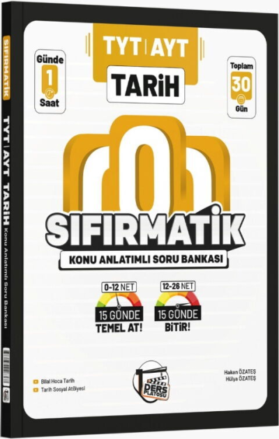 TYT AYT Tarih Sıfırmatik Konu Anlatımlı Soru Bankası Ders Platosu Panda Fotokopi & Baskı Merkezi