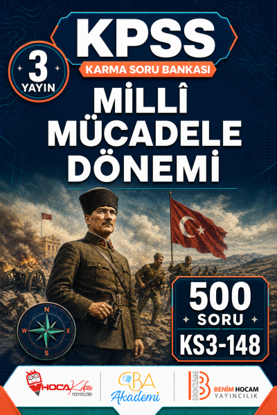 Millî Mücadele Dönemi 3 Yayın 500 Soru (Benim Hocam - CBA - Hoca Kafası Yayınları) Panda Fotokopi & Baskı Merkezi