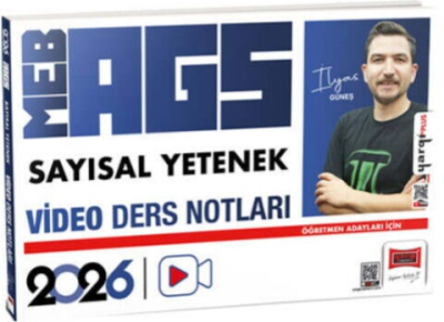 2026 MEB-AGS Öğretmen Adayları İçin Sayısal Yetenek Video Ders Notları (İlyas Güneş) Yargı Yayınları Panda Fotokopi & Baskı Merkezi