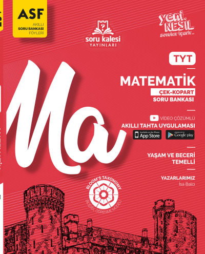 TYT Matematik Çek Kopart Akıllı Soru Bankası Föyü ASF Soru Kalesi Yayınları Panda Fotokopi & Baskı Merkezi