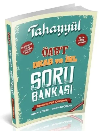 ÖABT Din Kültürü ve İmam Hatip Lisesi Öğretmenliği Soru Bankası Çözümlü Tahayyül Yayınları Panda Fotokopi & Baskı Merkezi