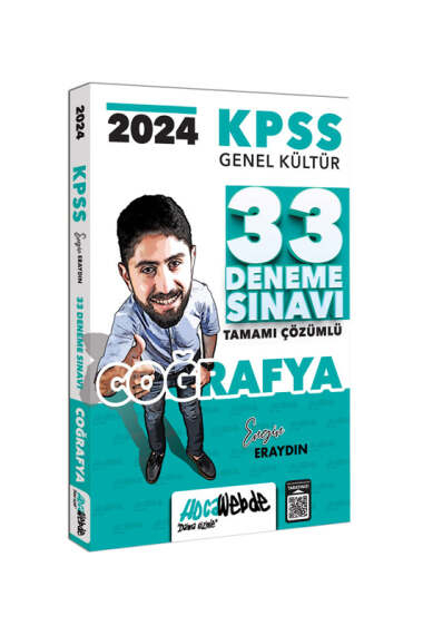 2024 KPSS GK Coğrafya Tamamı Çözümlü 33 Deneme Sınavı HocaWebde Yayınları Panda Fotokopi & Baskı Merkezi