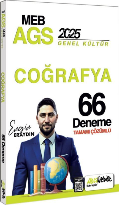 2025 MEB AGS Türkiye Coğrafyası Tamamı Çözümlü 33 Deneme Sınavı HocaWebde Yayınları Panda Fotokopi & Baskı Merkezi