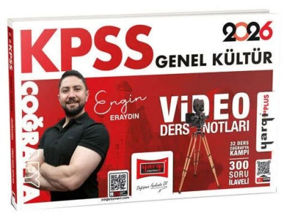 2026 KPSS Genel Kültür Coğrafya Video Ders Notları (Engin Eraydın) Yargı Yayınları Panda Fotokopi & Baskı Merkezi