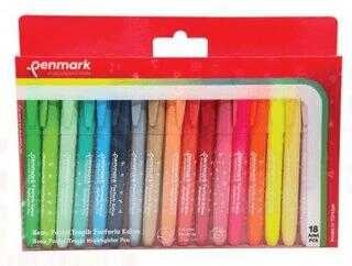 Penmark Kalem Tipi Fosforlu Kalem 18 Li Bristol Neon+Pastel+Tropik Panda Fotokopi & Baskı Merkezi
