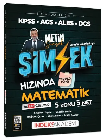 Şimşek Hızında Matematik Tekrar Föyü Youtube Video Çözümlü İndeks Akademi Yayıncılık Panda Fotokopi & Baskı Merkezi