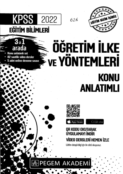 2022 KPSS Eğitim Bilimleri ÖĞRETİM İLKE VE YÖNTEMLERİ KONU ANLATIM Panda Fotokopi & Baskı Merkezi