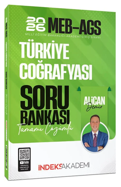 2026 MEB-AGS Türkiye Coğrafyası Soru Bankası Çözümlü Alican Demir İndeks Akademi Yayıncılık Panda Fotokopi & Baskı Merkezi