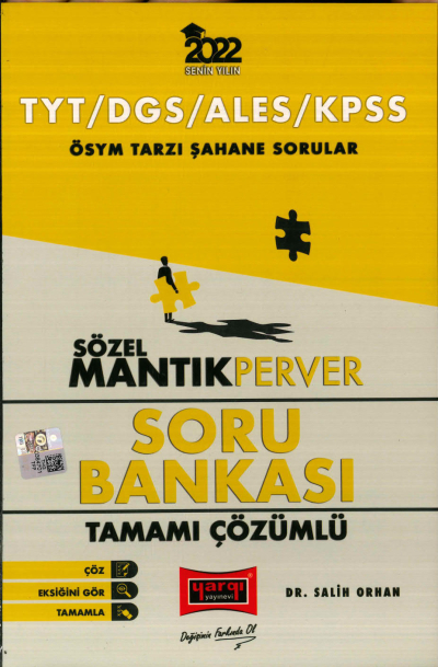 ÖSYM TARSI ŞAHEN SORULAR SÖZEL MANTIK PERVER SORU BANKASI Panda Fotokopi & Baskı Merkezi