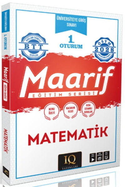 2028 TYT Matematik Maarif Eğitim Serisi 1. Oturum IQ Yayınları Panda Fotokopi & Baskı Merkezi