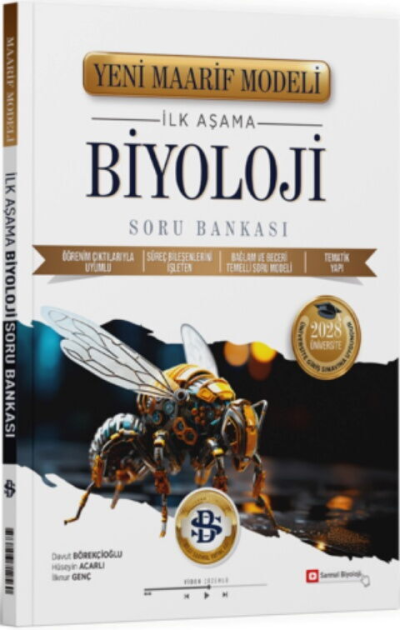 2028 Üniversiteye Hazırlık Biyoloji İlk Aşama Maarif Model Soru Bankası Bilgi Sarmal Yayınları Panda Fotokopi & Baskı Merkezi