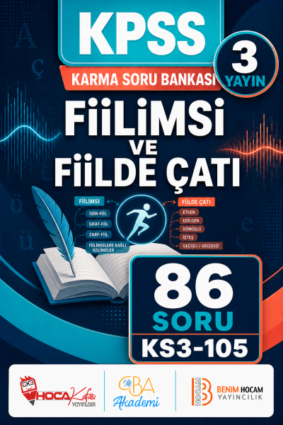 Fiilimsi ve Fiilde Çatı 3 Yayın 86 Soru (Benim Hocam - CBA - Hoca Kafası Yayınları) Panda Fotokopi & Baskı Merkezi