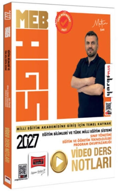 MEB-AGS Eğitim Bilimleri ve Türk Milli Eğitim Sistemi Video Ders Notları - Metin Şar Yargı Yayınları Panda Fotokopi & Baskı Merkezi