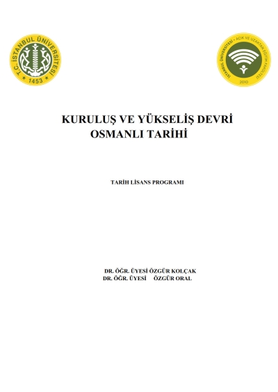 Kuruluş ve Yükseliş Devri Osmanlı Tarihi
