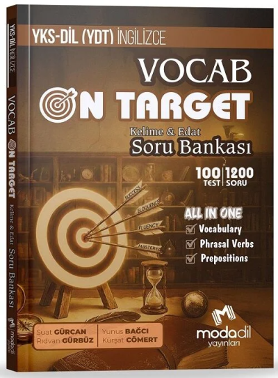 YKSDİL İngilizce VOCAB ON TARGET Kelime ve Edat Soru Bankası Modadil Yayınları Panda Fotokopi & Baskı Merkezi