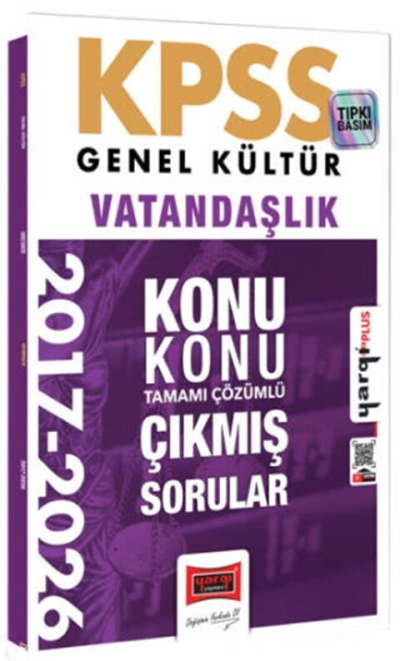 KPSS Genel Kültür Vatandaşlık Konu Konu Tamamı Çözümlü 10 Yıl Çıkmış Sorular Yargı Yayınları Panda Fotokopi & Baskı Merkezi