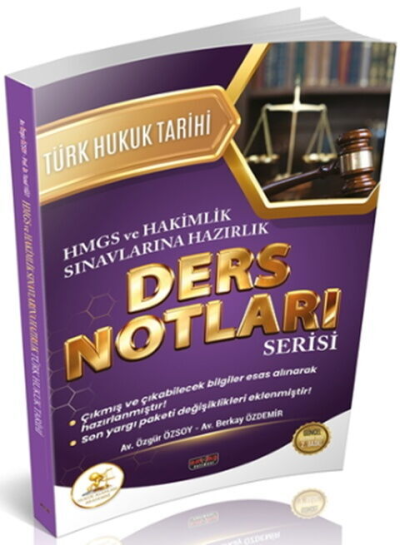 HUKAL HMGS HAKİMLİK Türk Hukuk Tarihi Ders Notları Savaş Yayınları
