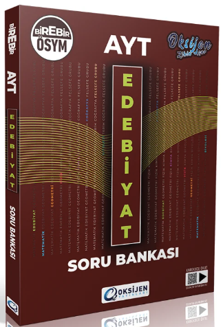 AYT Edebiyat Soru Bankası Çözümlü Oksijen Yayınları Panda Fotokopi & Baskı Merkezi