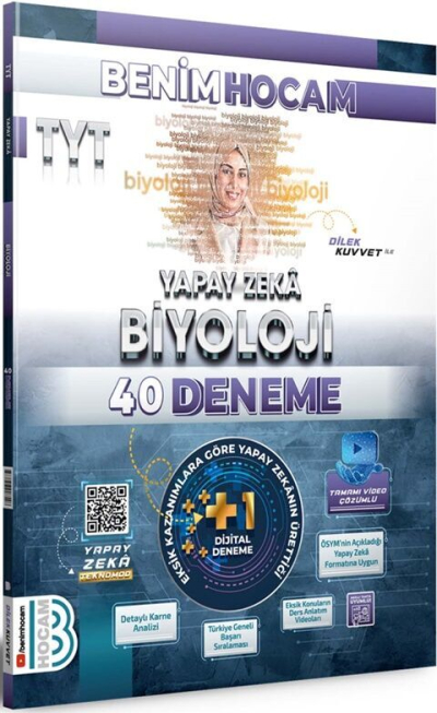 2025 TYT Yapay Zeka Biyoloji 40 Deneme Benim Hocam Yayınları Panda Fotokopi & Baskı Merkezi