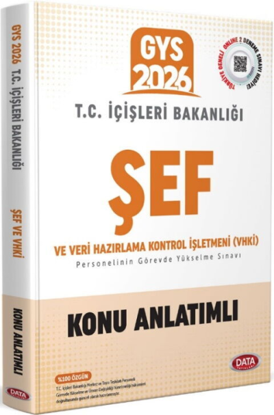 2026 T.C. İçişleri Bakanlığı Şef ve VHKİ GYS Konu Anlatımlı Data Yayınları Panda Fotokopi & Baskı Merkezi