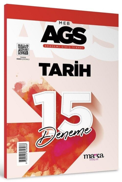 2025 MEB AGS Tarih 15 Deneme Tamamı Video Çözümlü Marka Yayınları