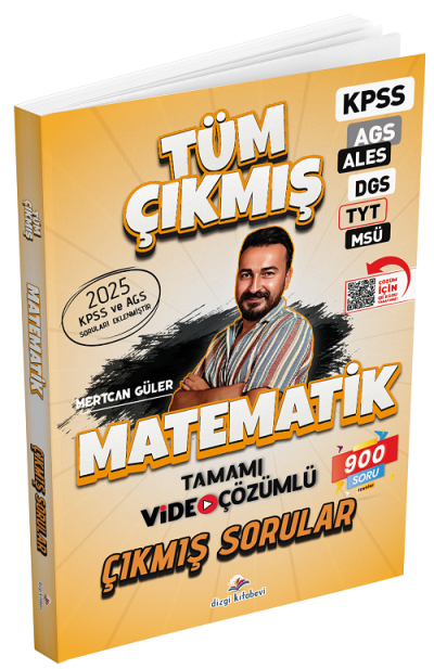 2026 KPSS MEB-AGS ALES DGS TYT MSÜ Matematik Çıkmış Sorular Mertcan Güler Dizgi Kitap Panda Fotokopi & Baskı Merkezi
