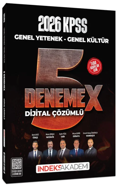 2026 KPSS Genel Yetenek Genel Kültür 5 DenemeX Çözümlü İndeks Akademi Yayıncılık Panda Fotokopi & Baskı Merkezi
