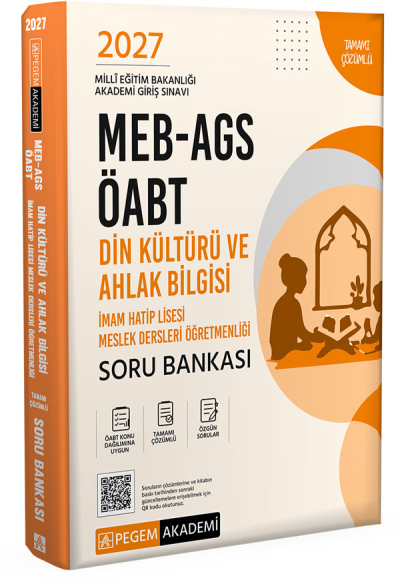 2027 ÖABT Din Kültürü ve Ahlak Bilgisi Öğretmenliği Soru Bankası Çözümlü Pegem Akademi Yayınları Panda Fotokopi & Baskı Merkezi