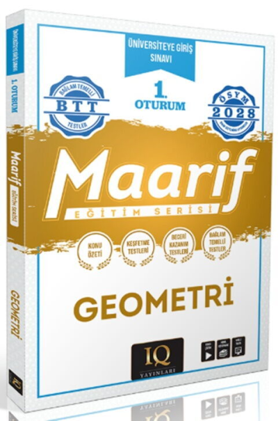 2028 TYT Geometri Maarif Eğitim Serisi 1. Oturum IQ Yayınları Panda Fotokopi & Baskı Merkezi