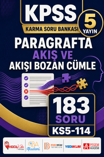 Paragrafta Akış ve Akışı Bozan Cümle 5 Yayın 183 Soru