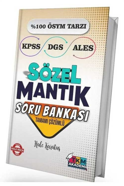 SÖZEL MANTIK SORU BANKASI TAMAMI ÇÖZÜMLÜ HALE KARATAŞ Panda Fotokopi & Baskı Merkezi