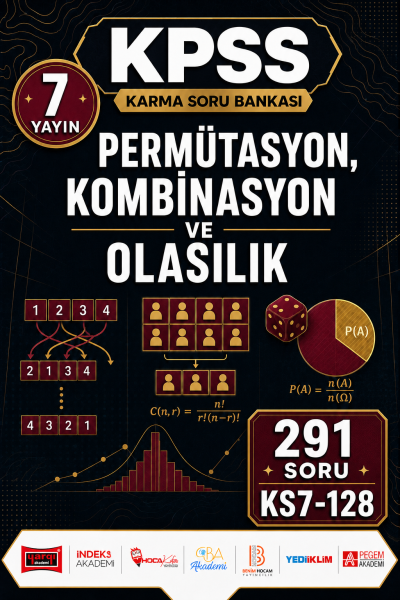 Permütasyon, Kombinasyon ve Olasılık 7 Yayın 291 Soru Panda Fotokopi & Baskı Merkezi