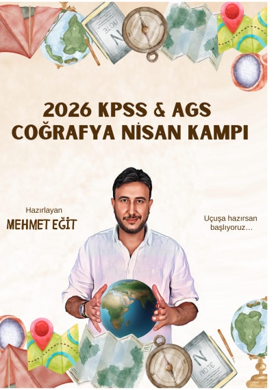 2026 KPSS AGS Coğrafya Nisan Kampı Mehmet Eğit Panda Fotokopi & Baskı Merkezi