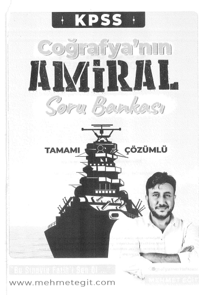 KPSS NIN COĞRAFYA'NIN AMİRAL SORU BANKASI ÇÖZÜMLÜ MEHMET EĞİT Panda Fotokopi & Baskı Merkezi