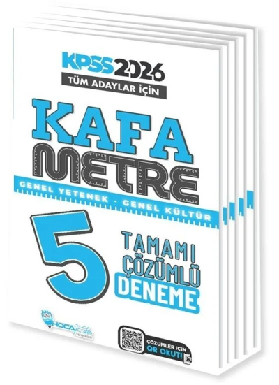 2026 KPSS Genel Yetenek Genel Kültür Kafametre 5 Deneme Çözümlü Hoca Kafası Yayınları Panda Fotokopi & Baskı Merkezi